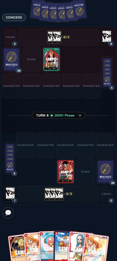 A match on a phone